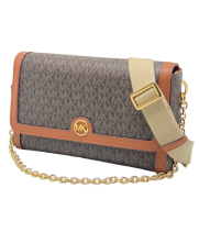 Сумка Michael Kors коричневая с контрастной окантовкой