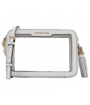 Сумка Michael Kors Jet Set прозрачная белая