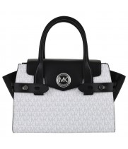 Сумка Michael Kors Carmen белая с черным