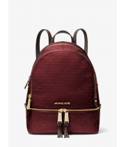 Рюкзак Michael Kors Rhea Logo Embossed бордовый