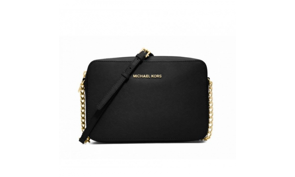 michael kors jet set black crossbody