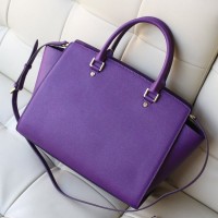Женская сумка MICHAEL MICHAEL KORS SELMA LARGE однотонная фиолетовая 
