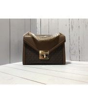 Сумка MICHAEL MICHAEL KORS с цепочкой коричневая Whitney