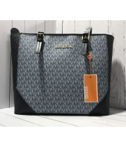 Сумка MICHAEL MICHAEL KORS синяя с надписями Selma Large