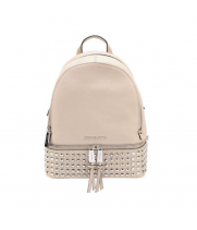 Рюкзак MICHAEL MICHAEL KORS с серебряными заклепками бежевый Rhea