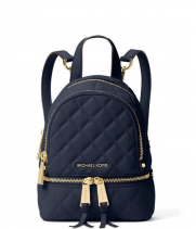 Женский рюкзак Michael Kors RHEA cиний стеганый