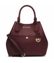 Женская сумка MICHAEL MICHAEL KORS GREENWICH бордовая 